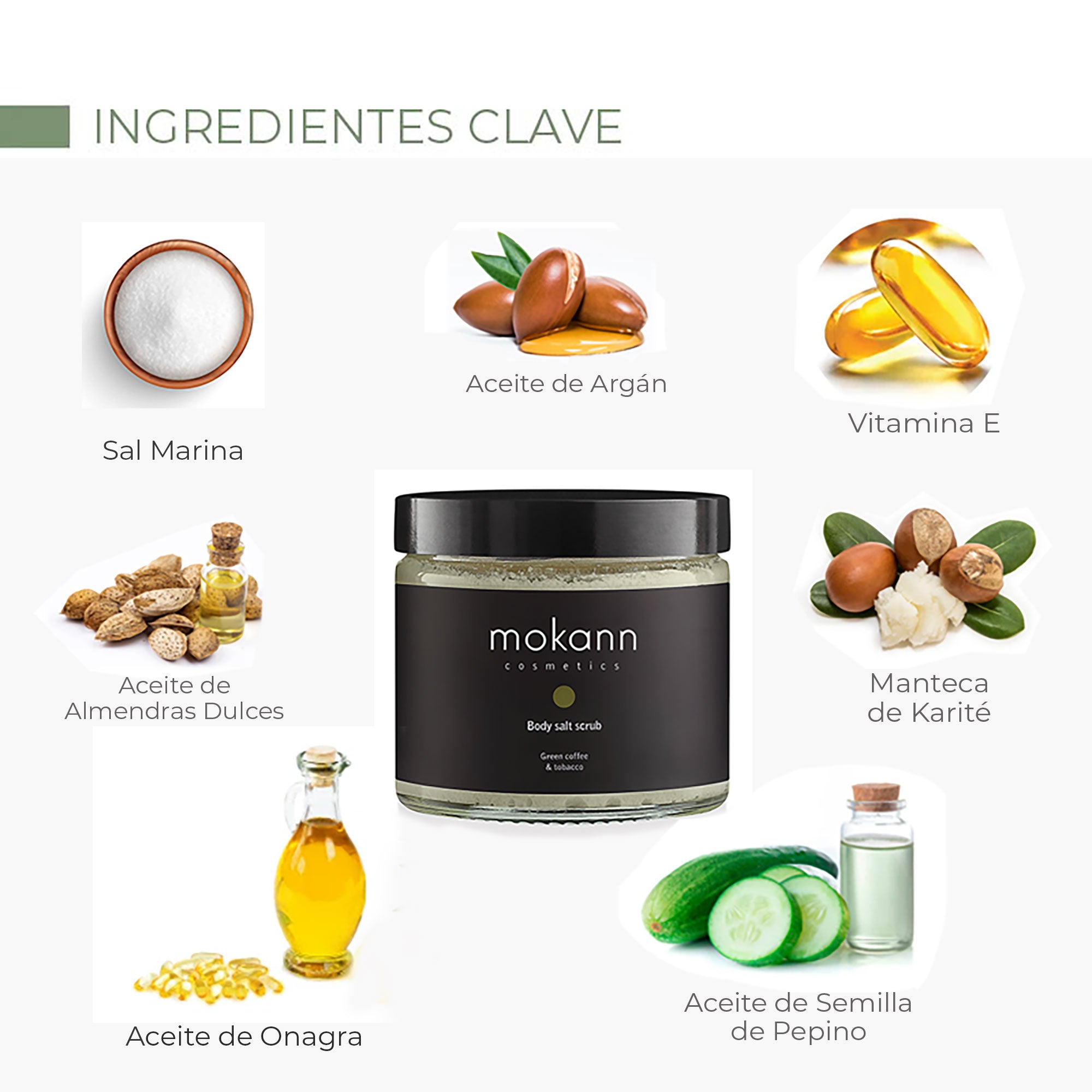 Exfoliante Corporal de Sal con Melón y Pepino