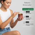 Bálsamo Bronceador para Cuerpo y Rostro de Naranja y Canela.