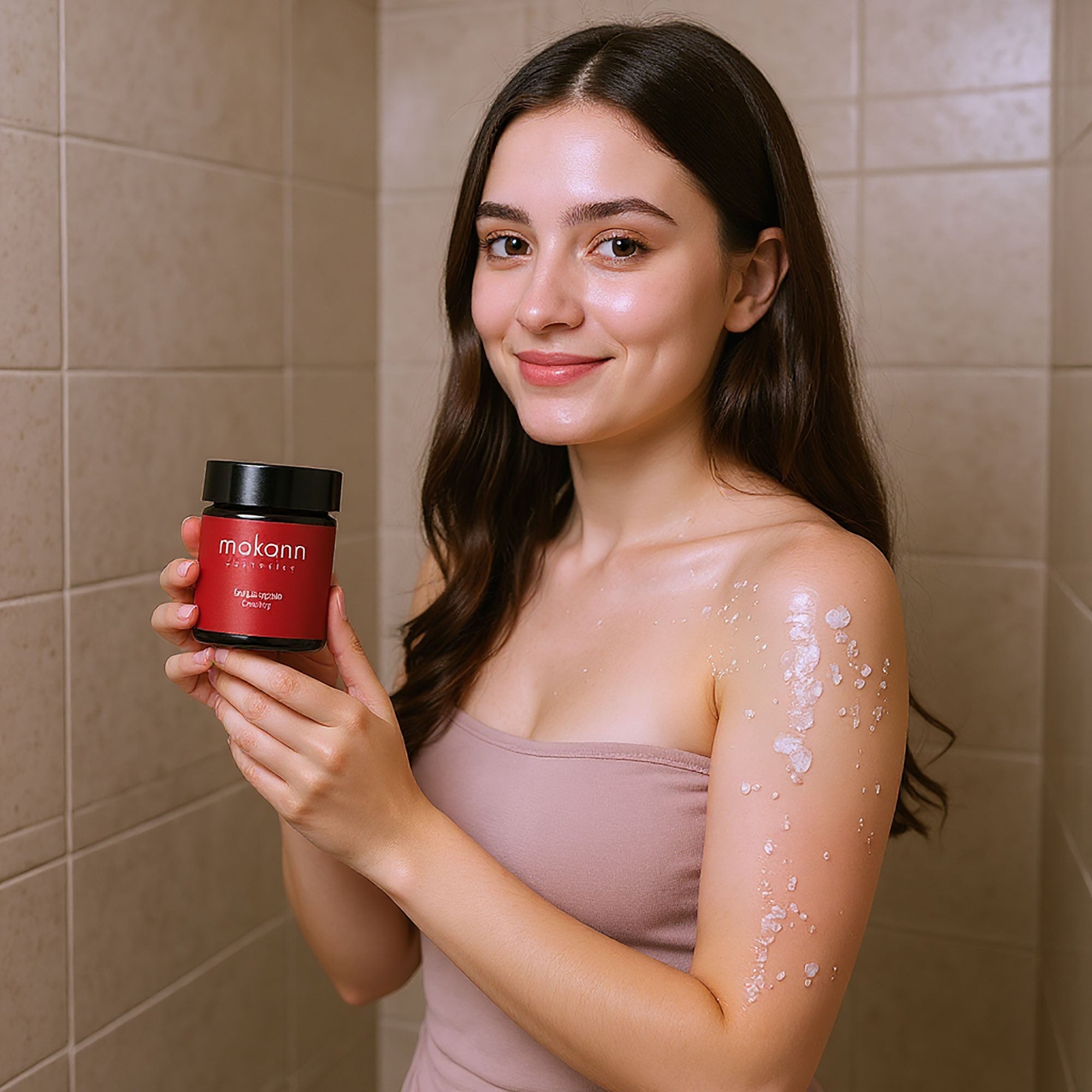Exfoliante corporal de sal y arándano