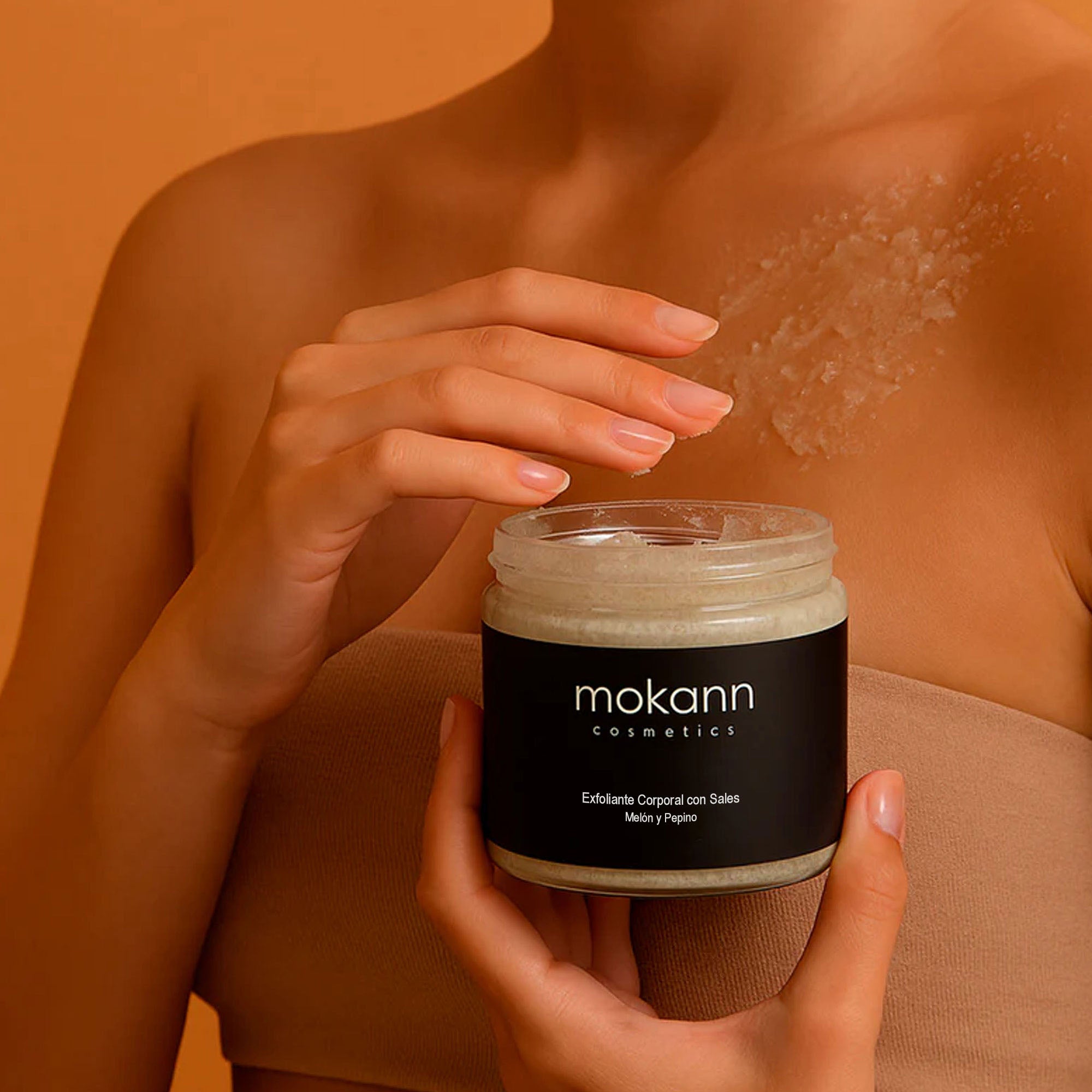 Exfoliante Corporal de Sal con Melón y Pepino