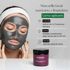 Mascarilla facial suavizante y limpiadora de higo y carbón