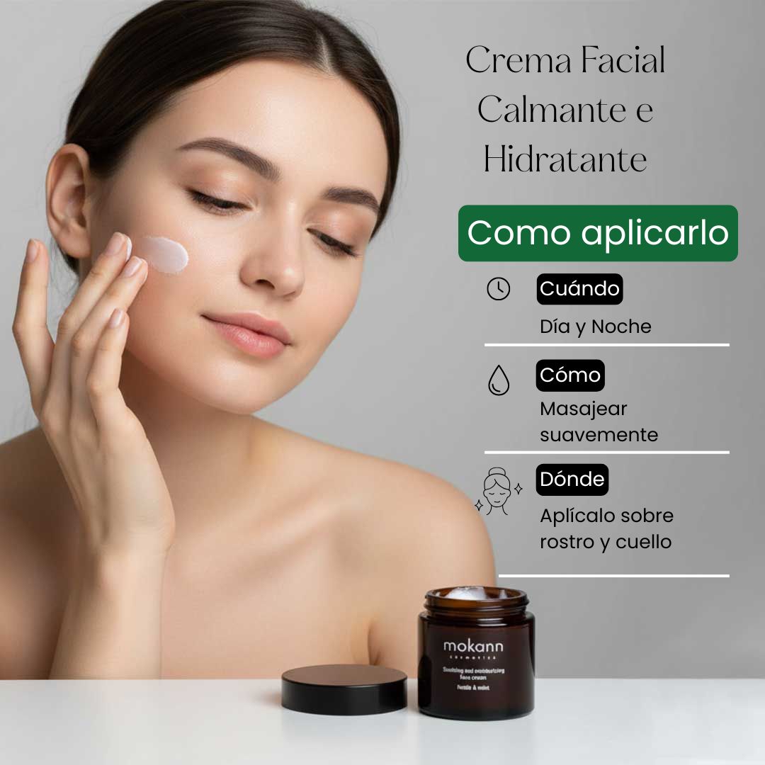 Crema Facial Calmante e Hidratante con Ortiga y Menta