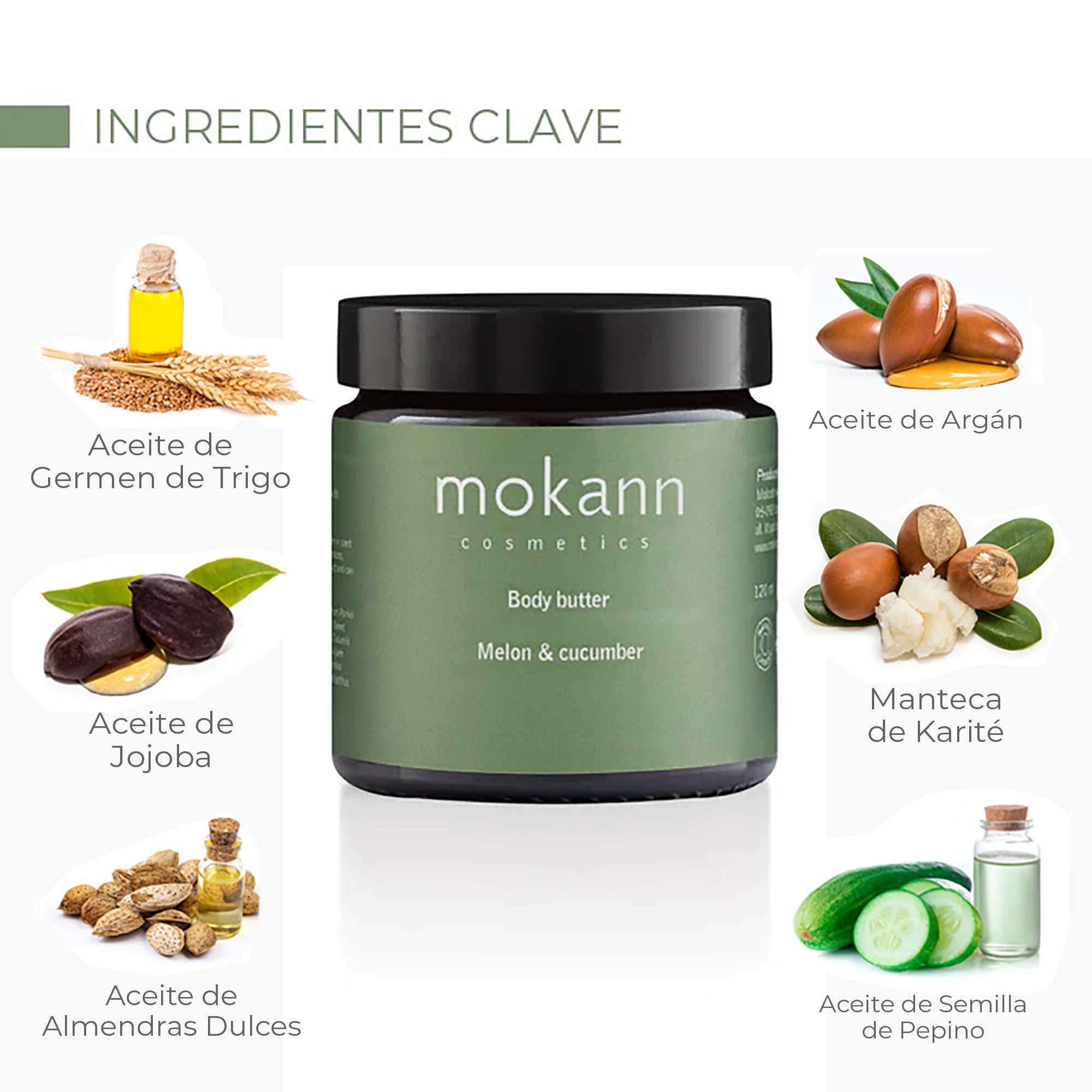 Crema Corporal tipo Manteca Melón y Pepino
