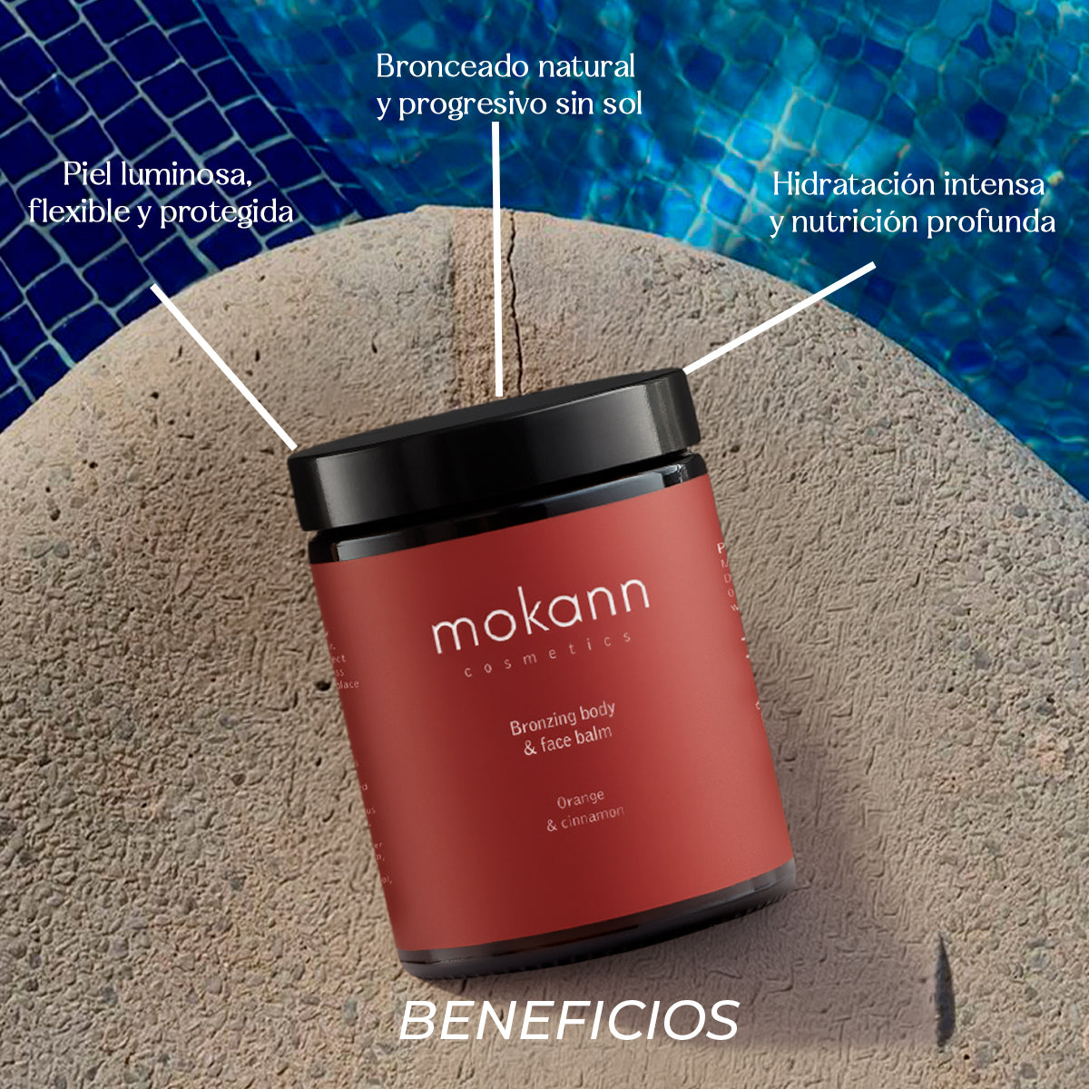 Bálsamo Bronceador para Cuerpo y Rostro de Naranja y Canela.