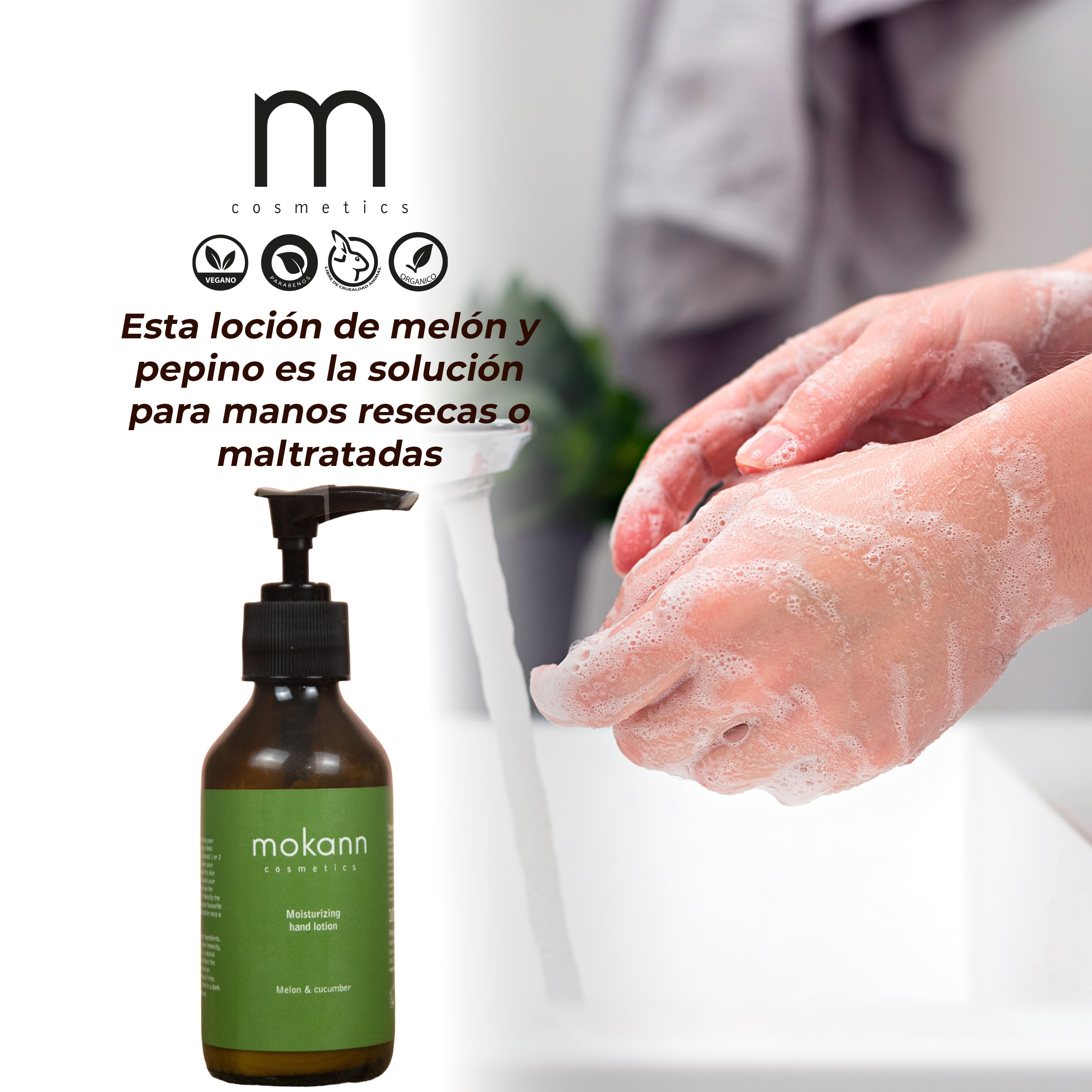Loción Hidratante de Manos Melón y Pepino