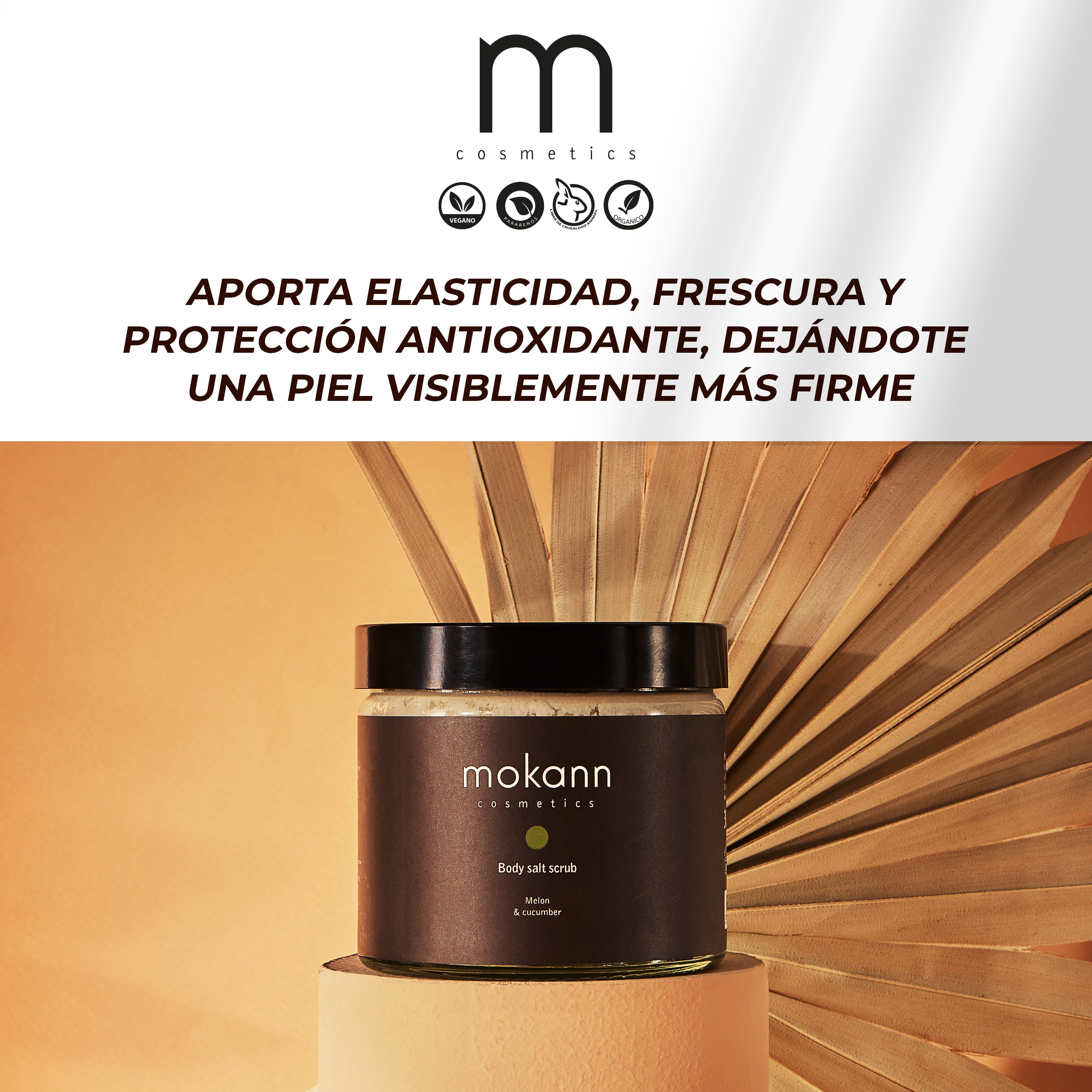 Exfoliante Corporal de Sal con Melón y Pepino