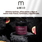Mascarilla facial suavizante y limpiadora de higo y carbón
