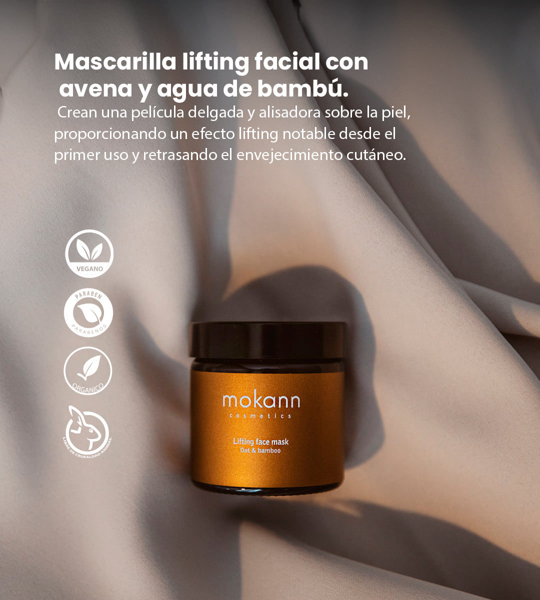 Mascarilla Facial Lifting con Avena y Bambú