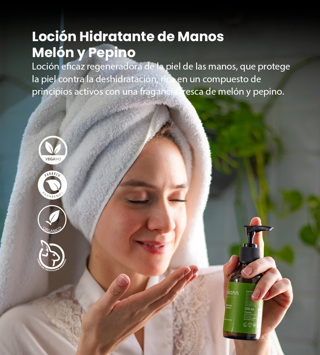 Loción Hidratante de Manos Melón y Pepino
