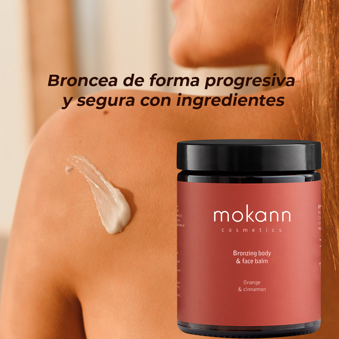 Bálsamo Bronceador para Cuerpo y Rostro de Naranja y Canela. 180 ml