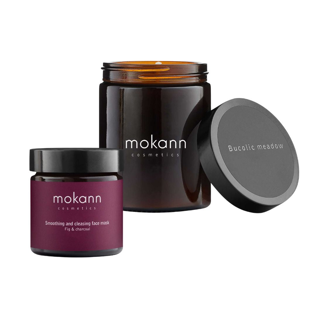 Kit Detox & Relajación (Mascarilla Facial de Higo y Carbón + Vela Aromática)