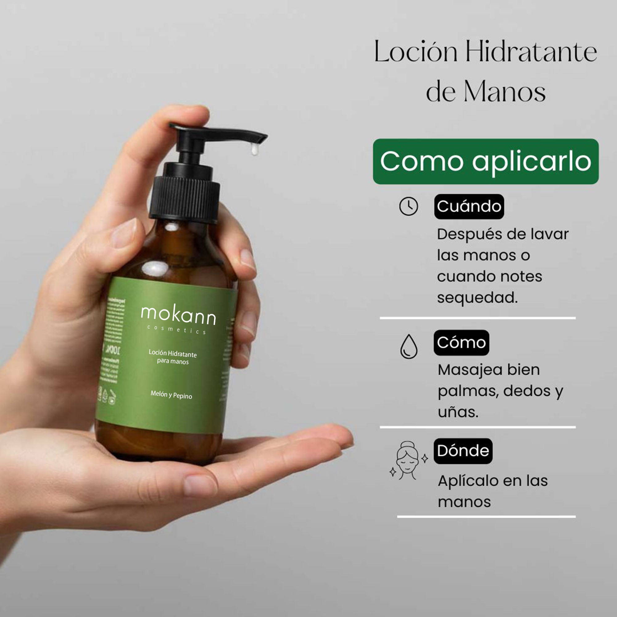 Loción Hidratante de Manos Melón y Pepino