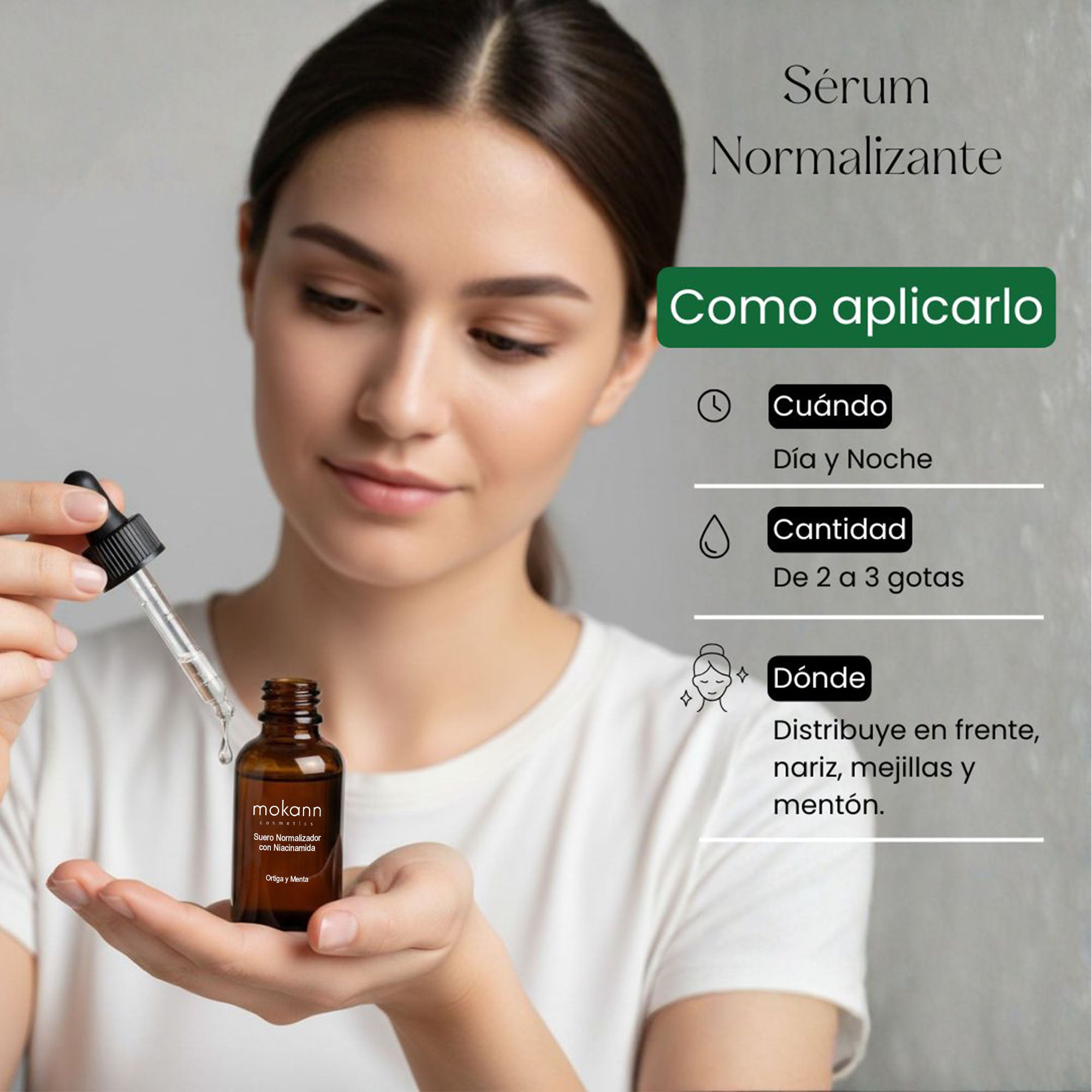 Sérum Normalizante con Niacinamida, Ortiga y Menta