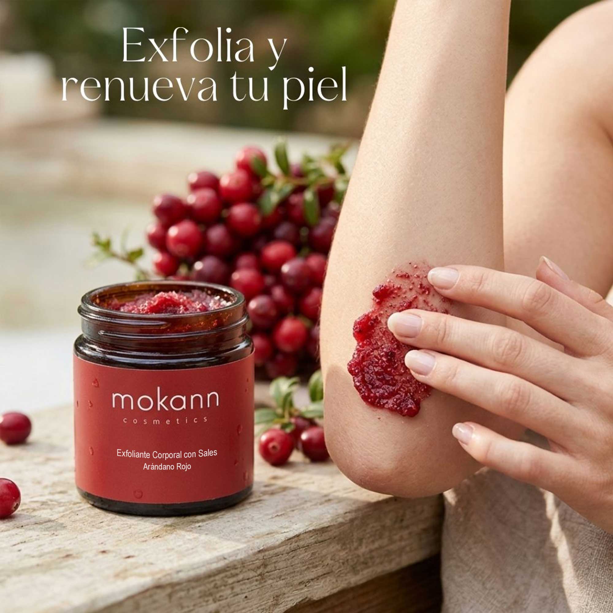 Exfoliante corporal de sal y arándano